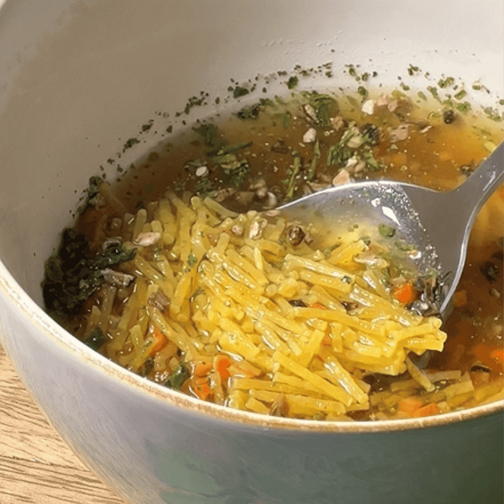 Tasting box of soups in a cup
