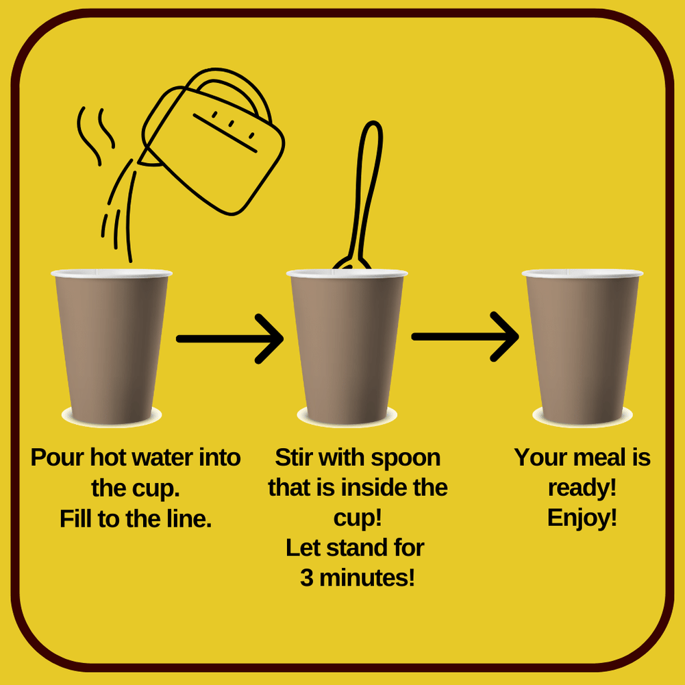 Tasting box of soups in a cup